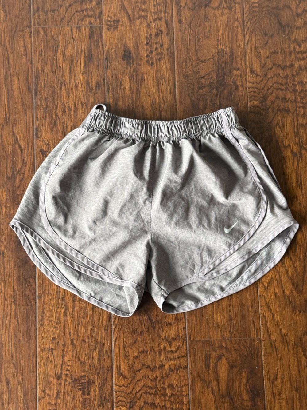 Nike Women's Light Gray Athletic Running Shorts
